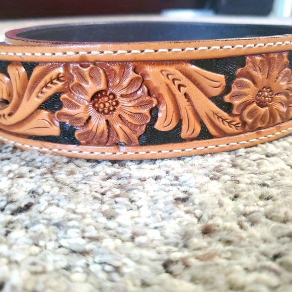 Leather belt double j Saddlery - Picture 1 of 3